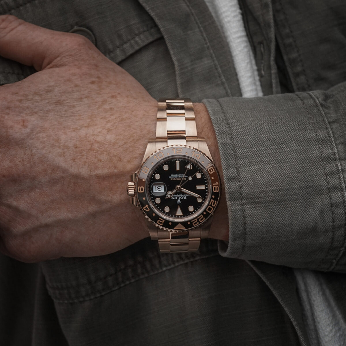 Full Gold Rolex Rootbeer - Image 5