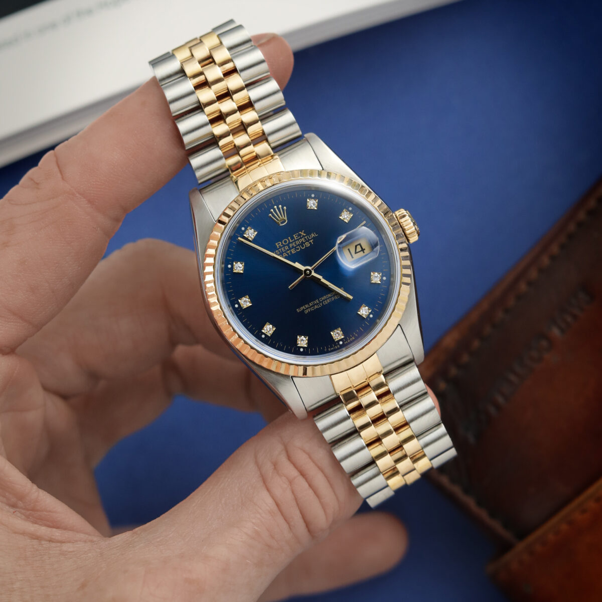 Rolex Datejust Blue Diamond - Image 3