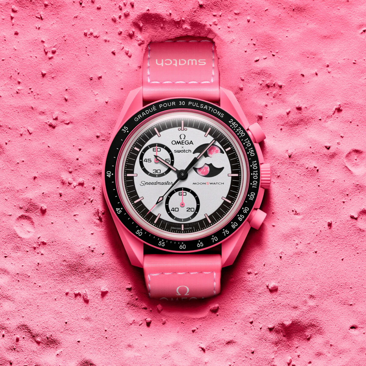 Omega Swatch X Pink Moonphase - Image 4