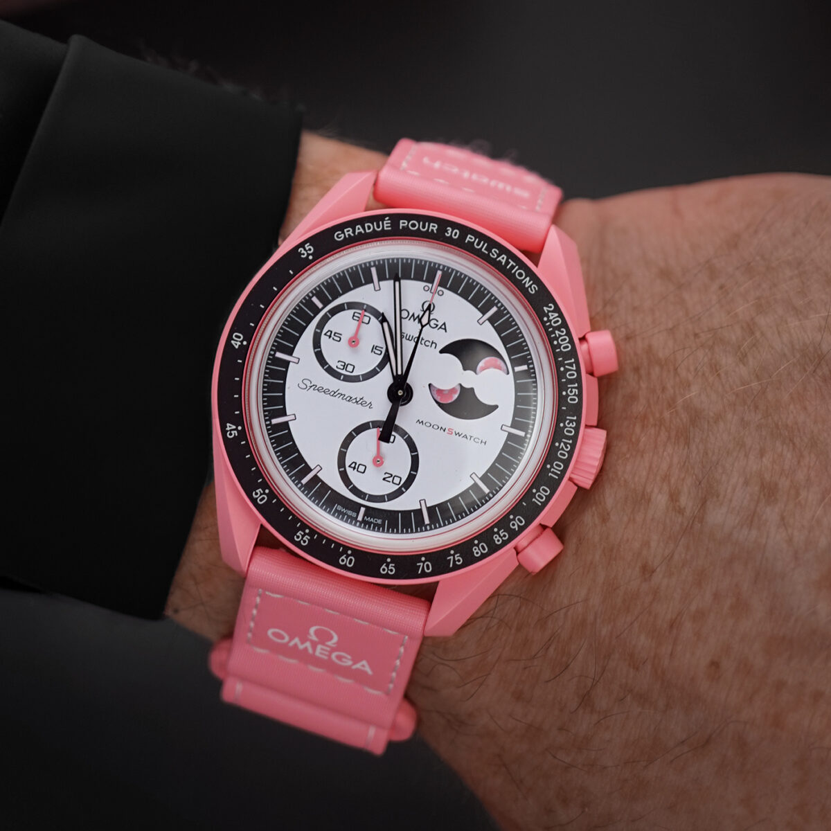 Omega Swatch X Pink Moonphase