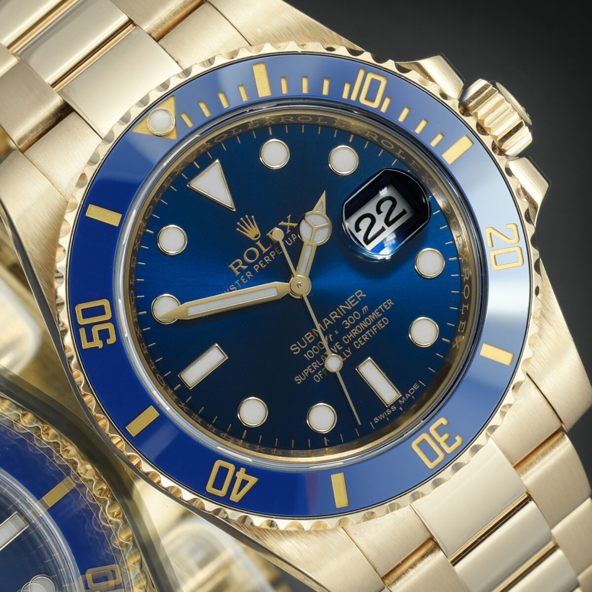 Full Gold Rolex Submariner 116618LB - Image 4