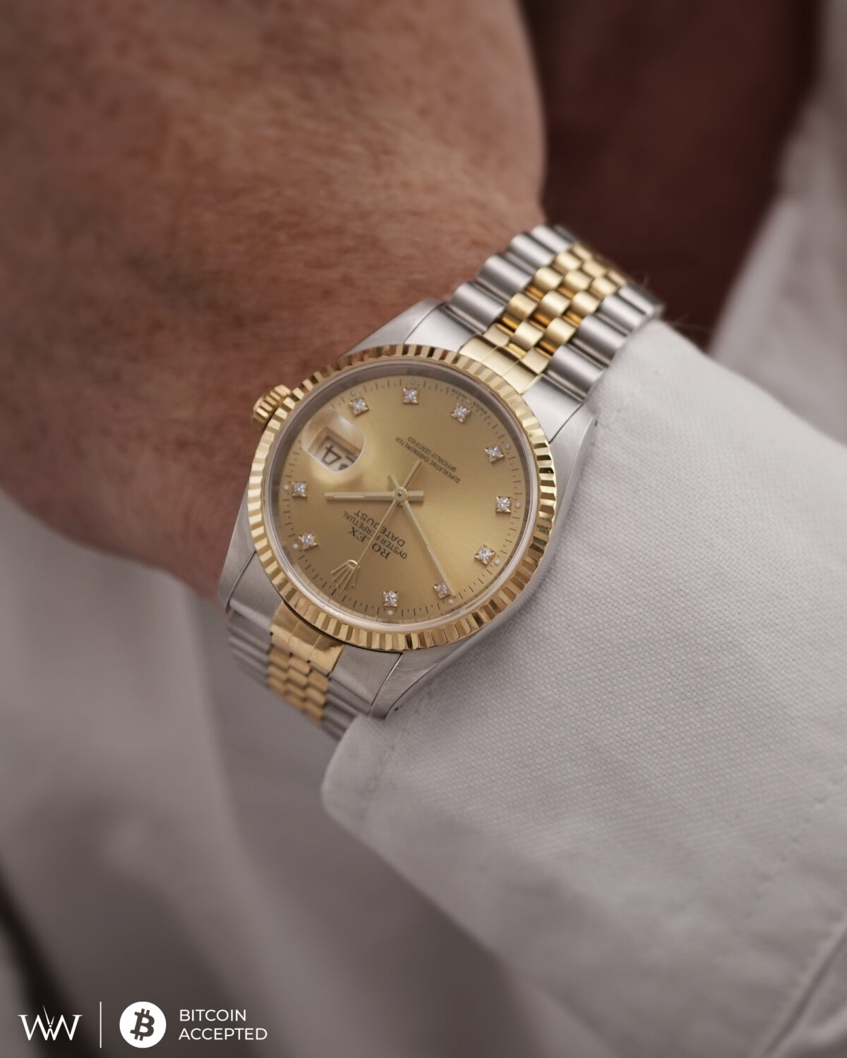 Rolex Datejust Champagne Diamond - Image 3