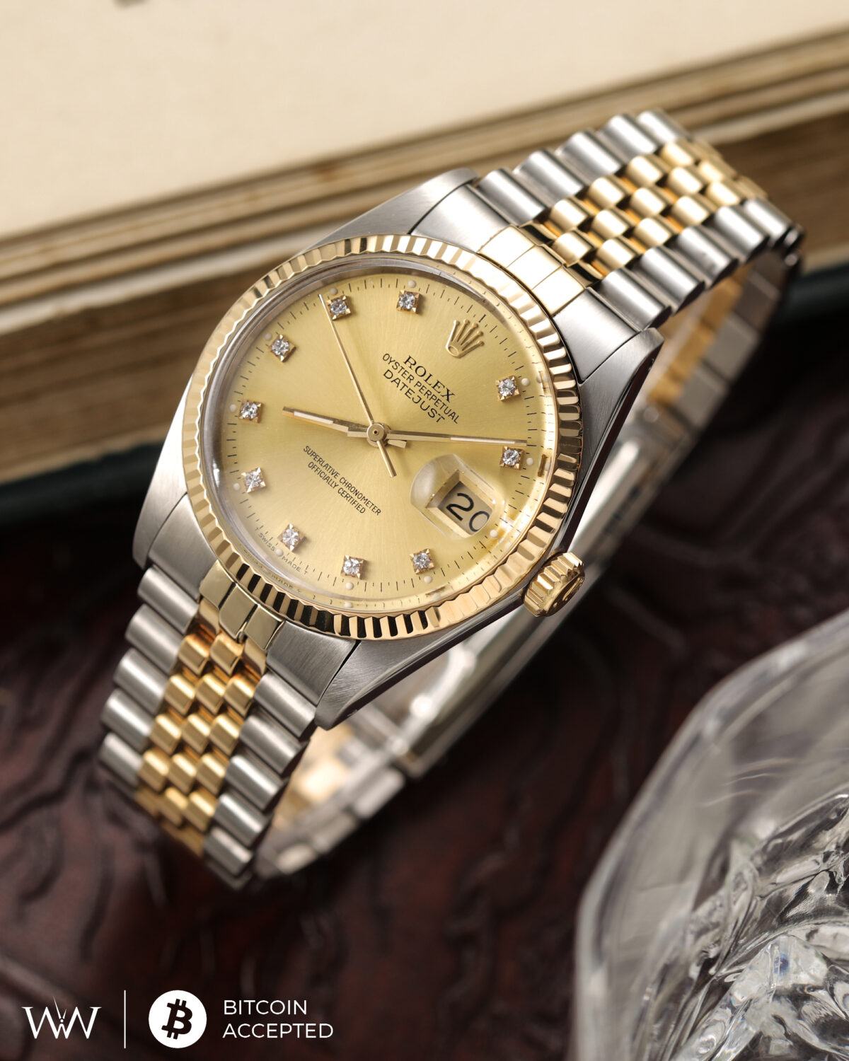 Rolex Datejust Champagne Diamond - Image 2