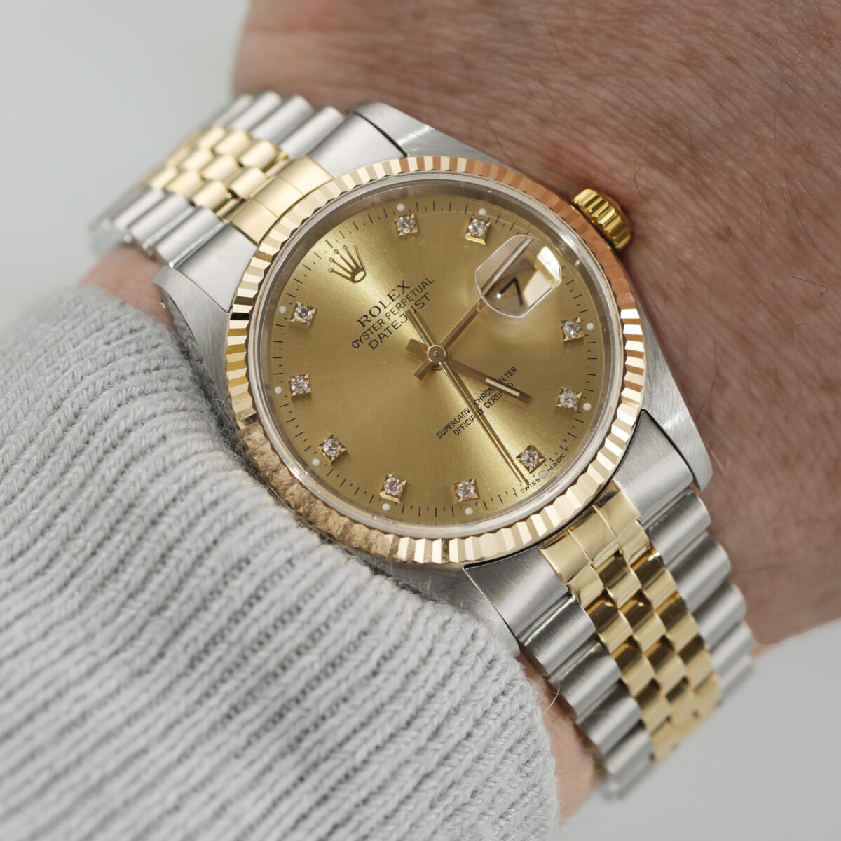 Rolex Datejust Champagne Diamond
